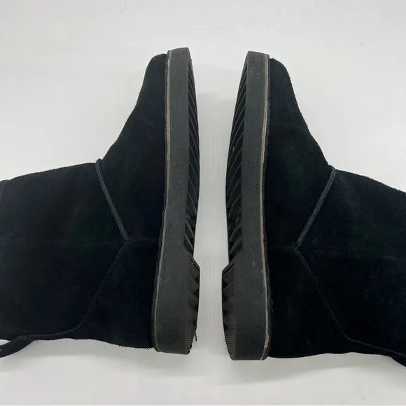 Clarks Womens Drafty Day Black Suede Mid Calf Boots Size 8.5 Cushion Soft - Picture 10 of 10